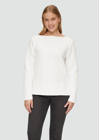 s.Oliver Sweatshirt in Beige: voorkant