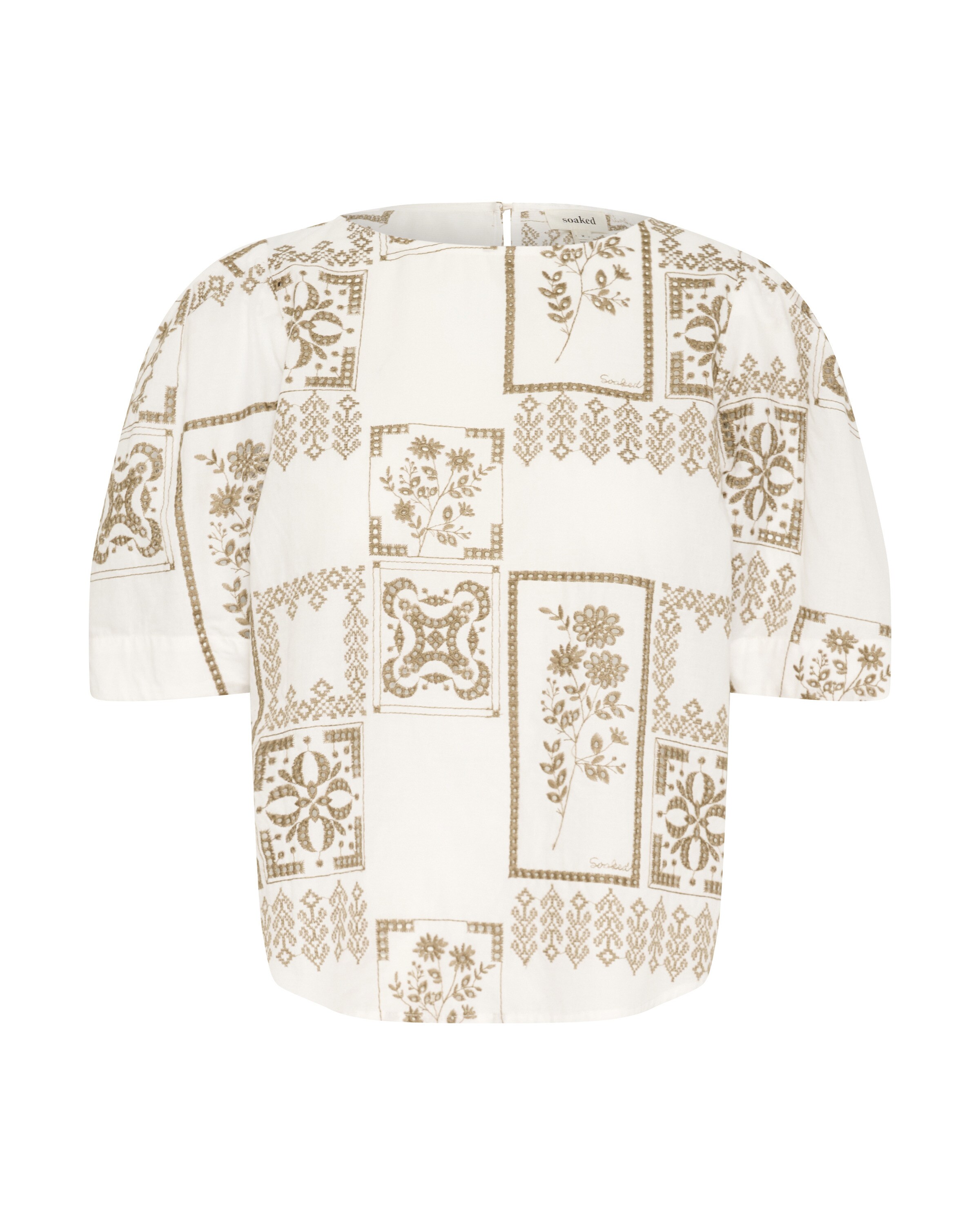 Chemisier 'Reesha' SOAKED IN LUXURY en blanc : devant