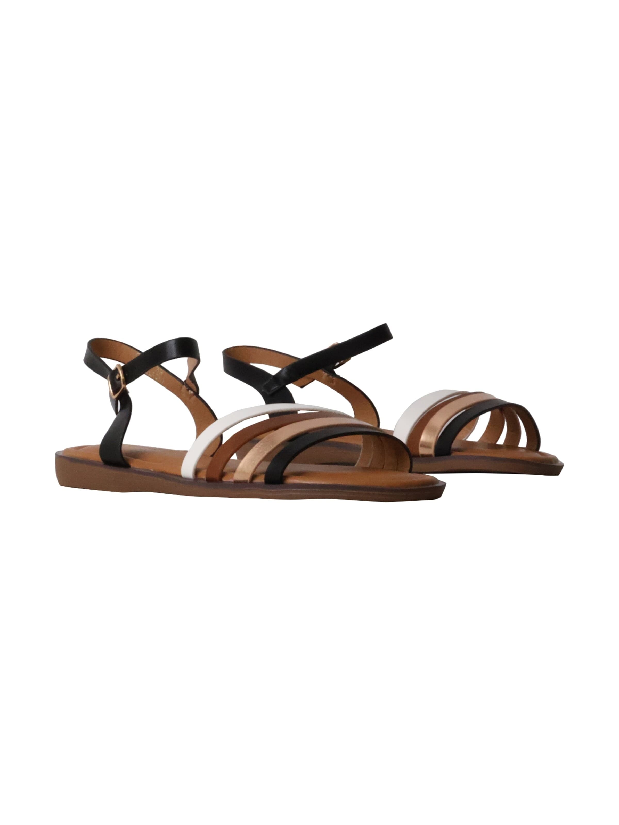 POTI PATI Strap Sandals in Black