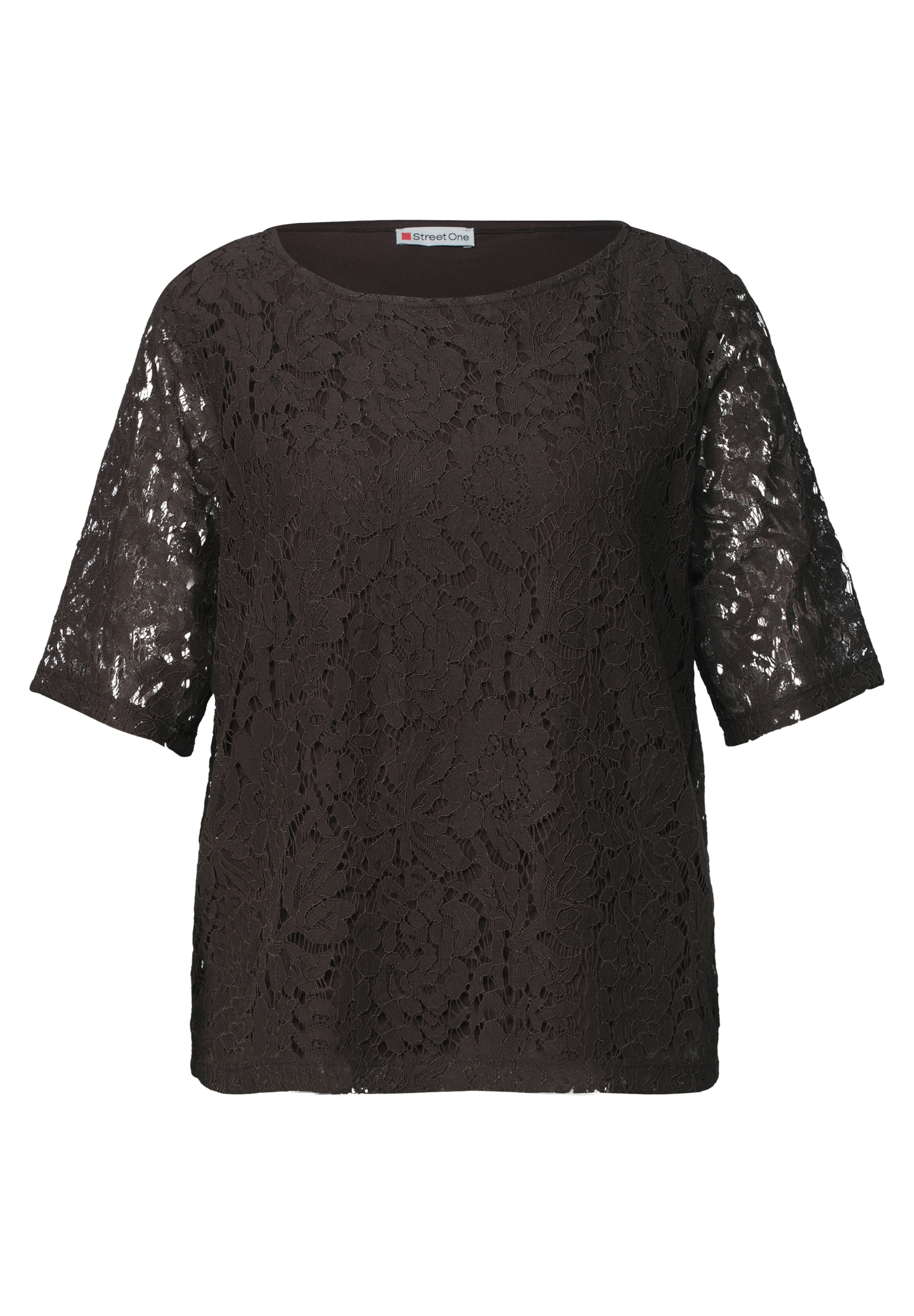 STREET ONE Shirt in Braun: Vorderseite
