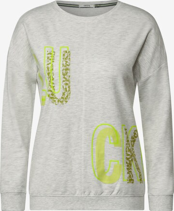 CECIL Sweatshirt in Beige: front