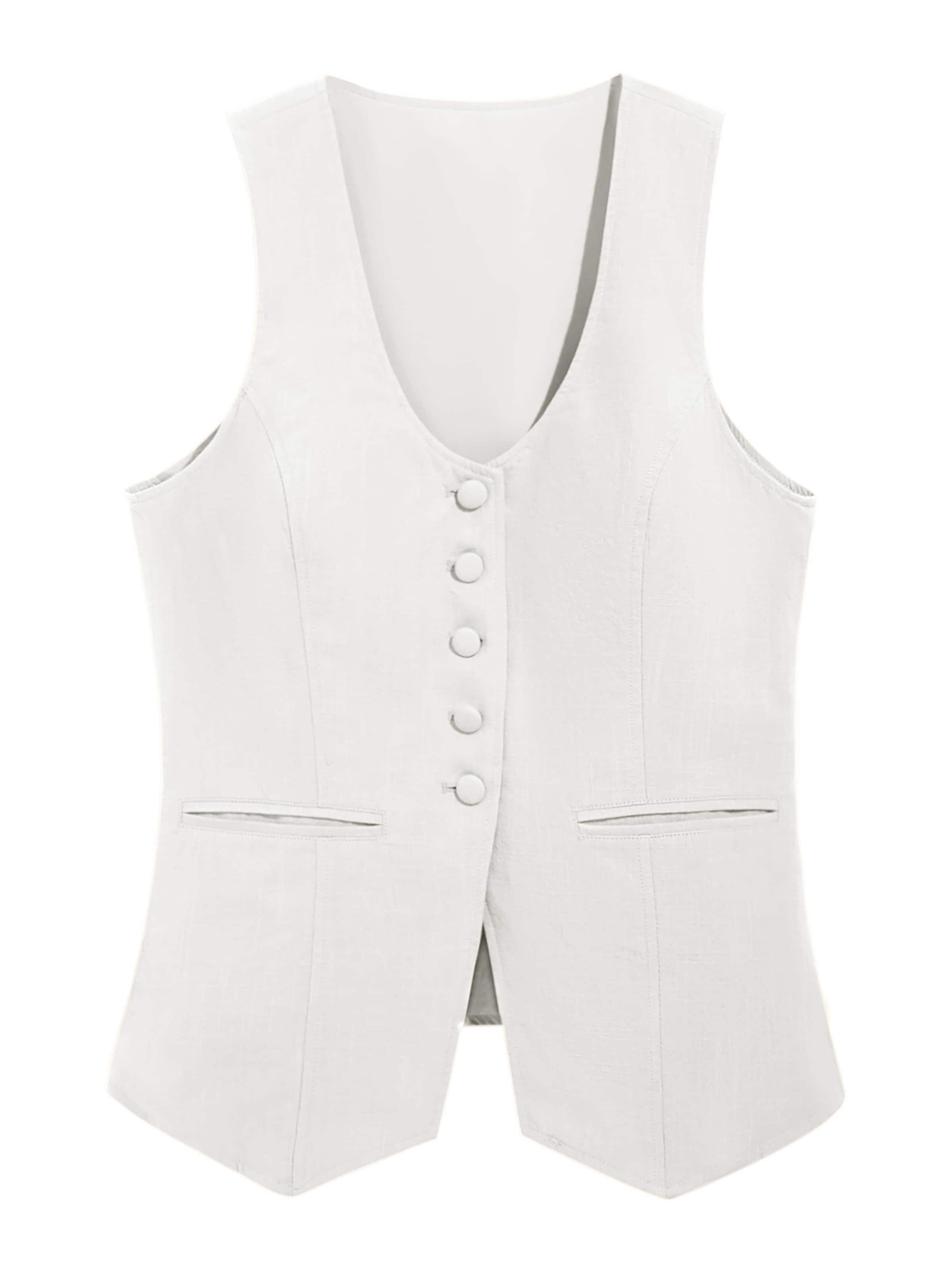 Imily Bela Γιλέκο κουστουμιού σε λευκό: μπροστά