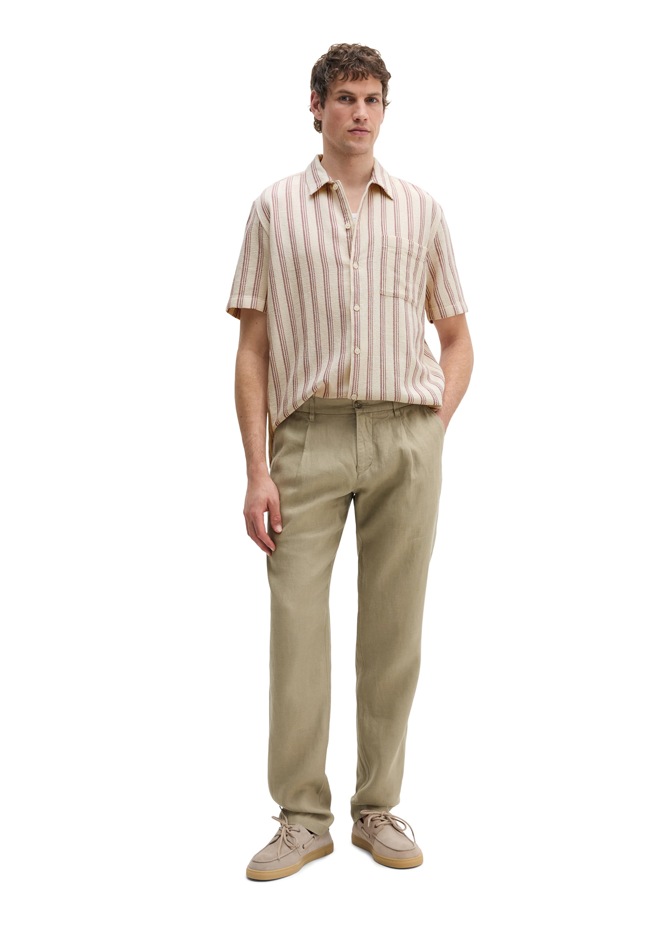 Marc O'Polo Tapered Hose 'Osby' in Beige