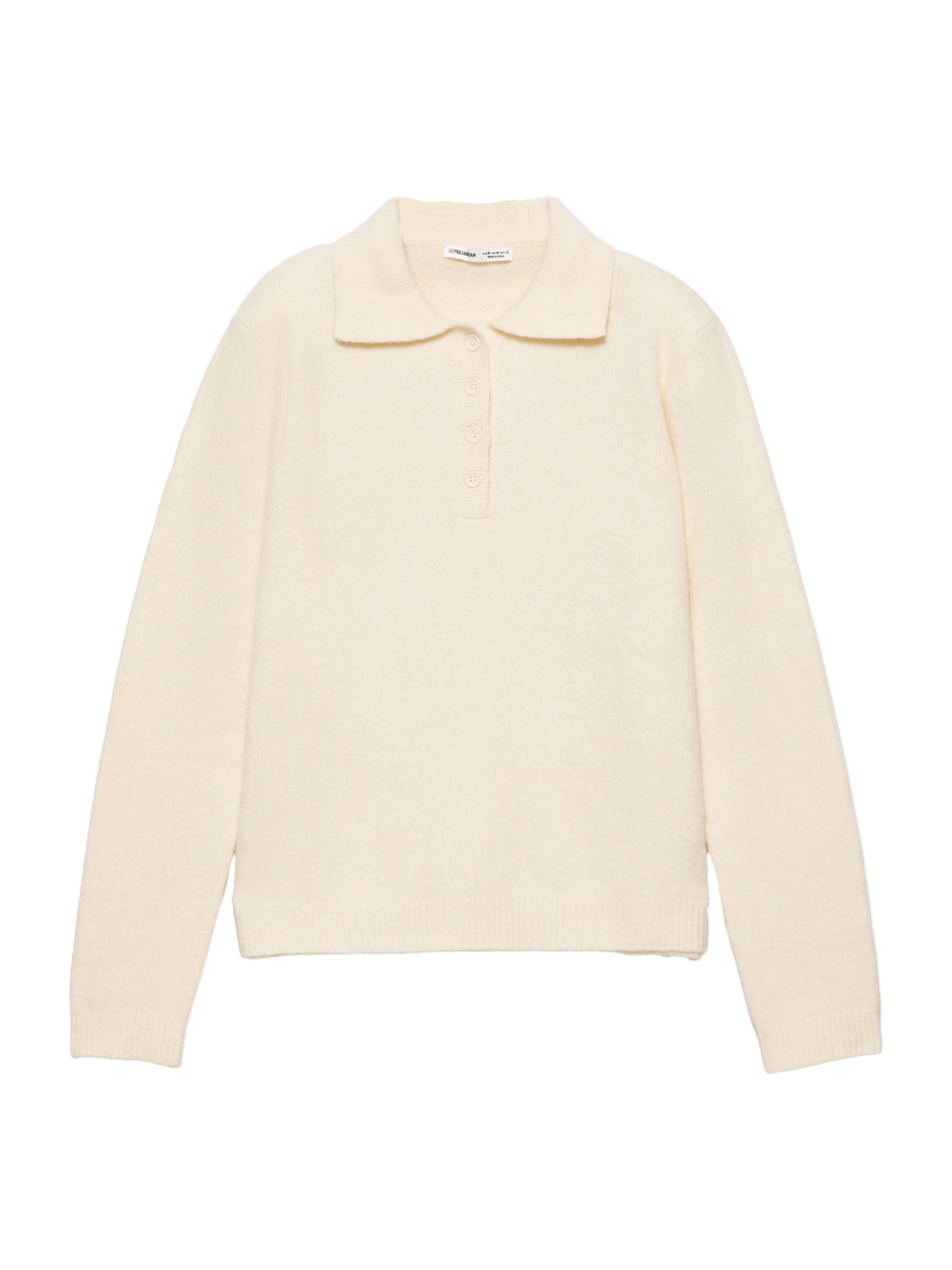 Pulover de la Pull&Bear pe bej: față