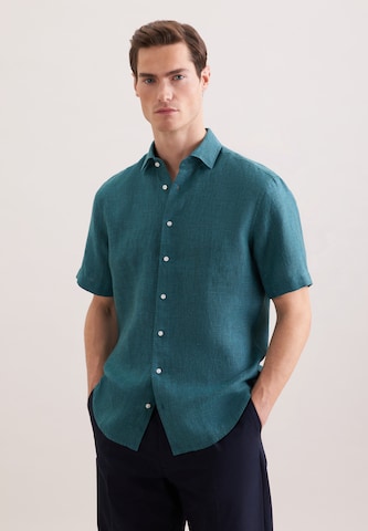 Coupe regular Chemise SEIDENSTICKER en bleu : devant