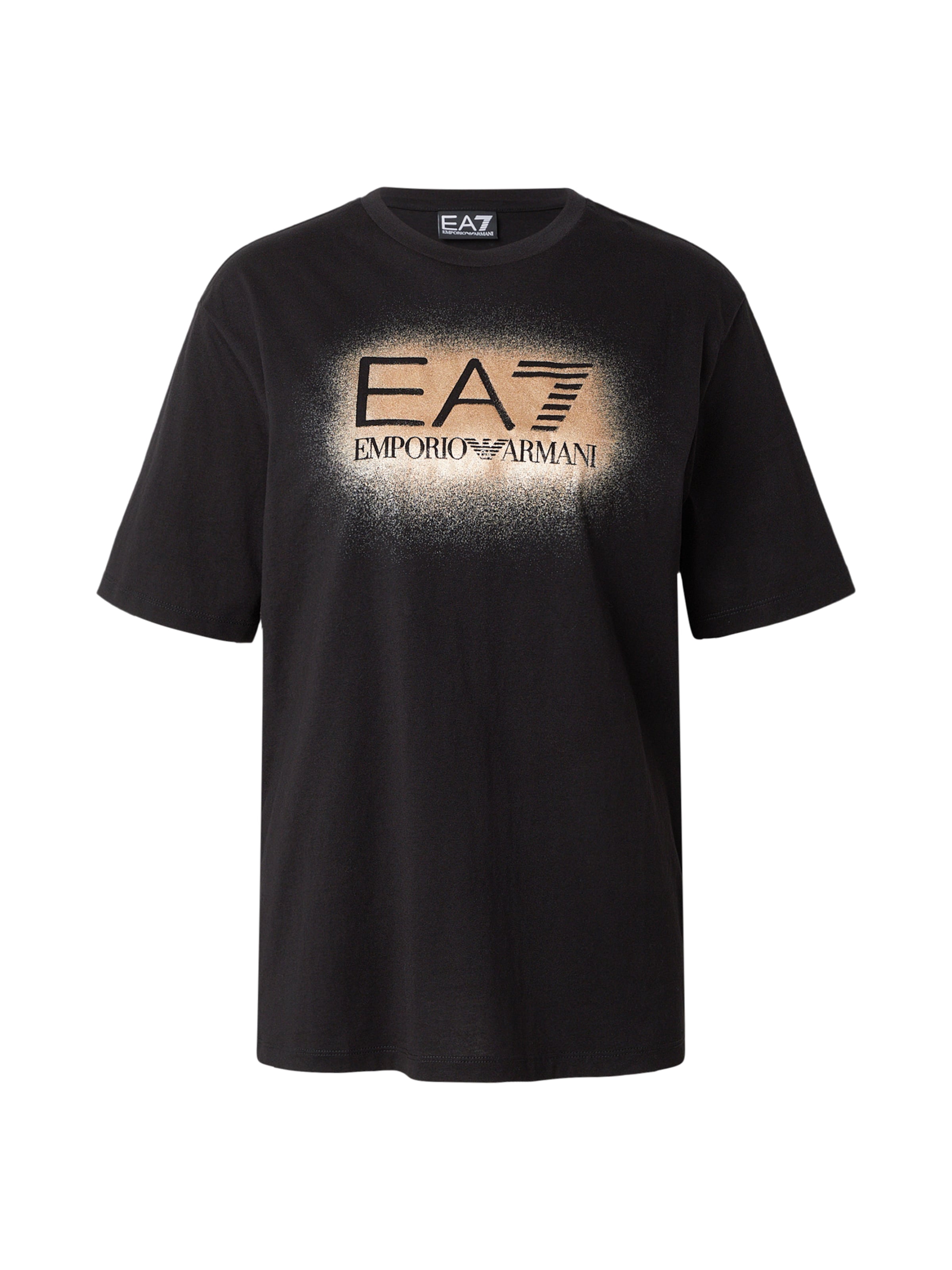 EA7 Emporio Armani Paita värissä beige / vaaleabeige / musta, Tuotenäkymä