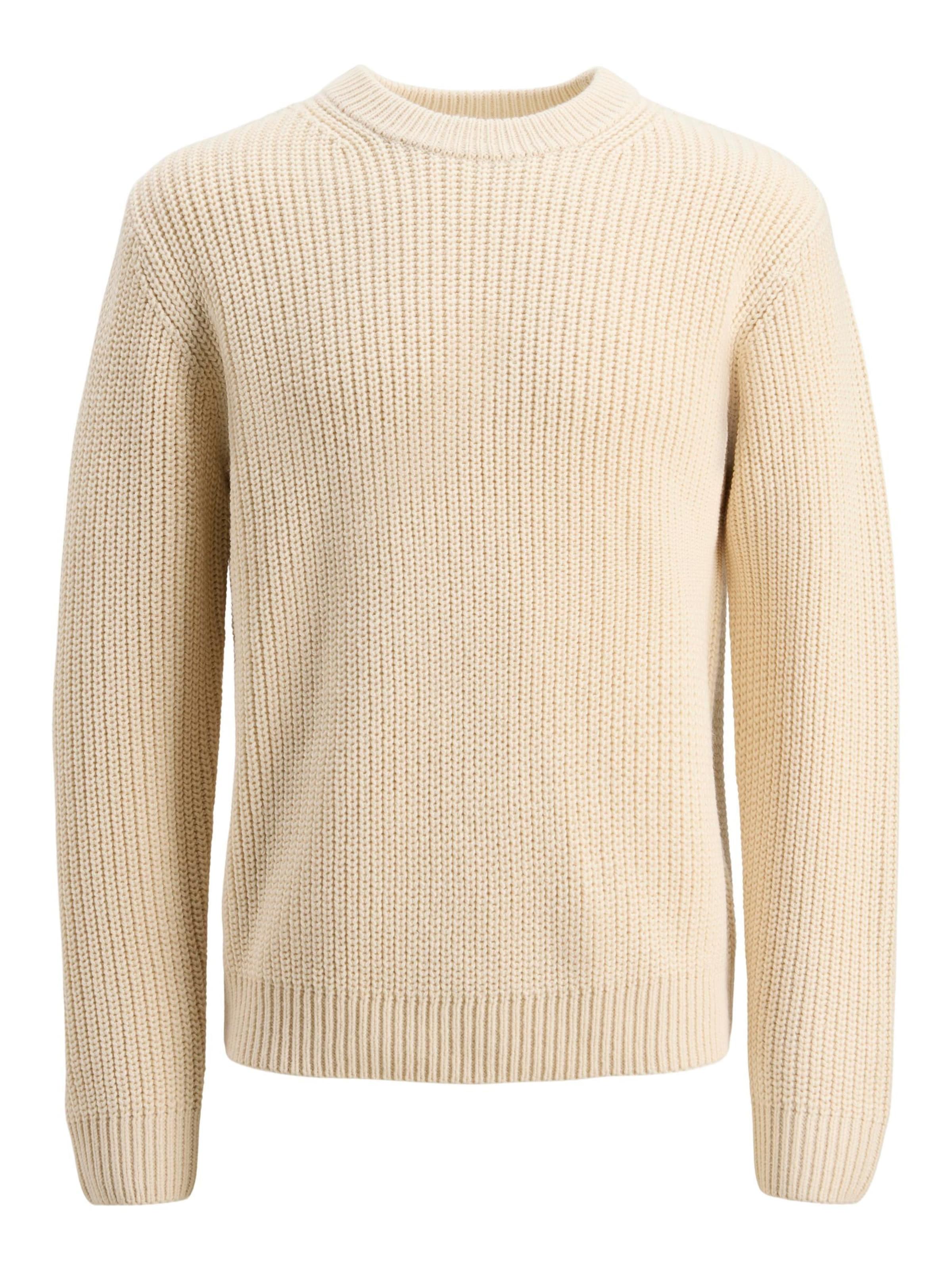 JACK & JONES Sweater 'JORBleecker' in White: front