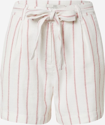 Regular Pantalon à pince ESPRIT en blanc : devant