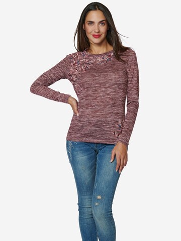 KOROSHI Shirt in Rood: voorkant