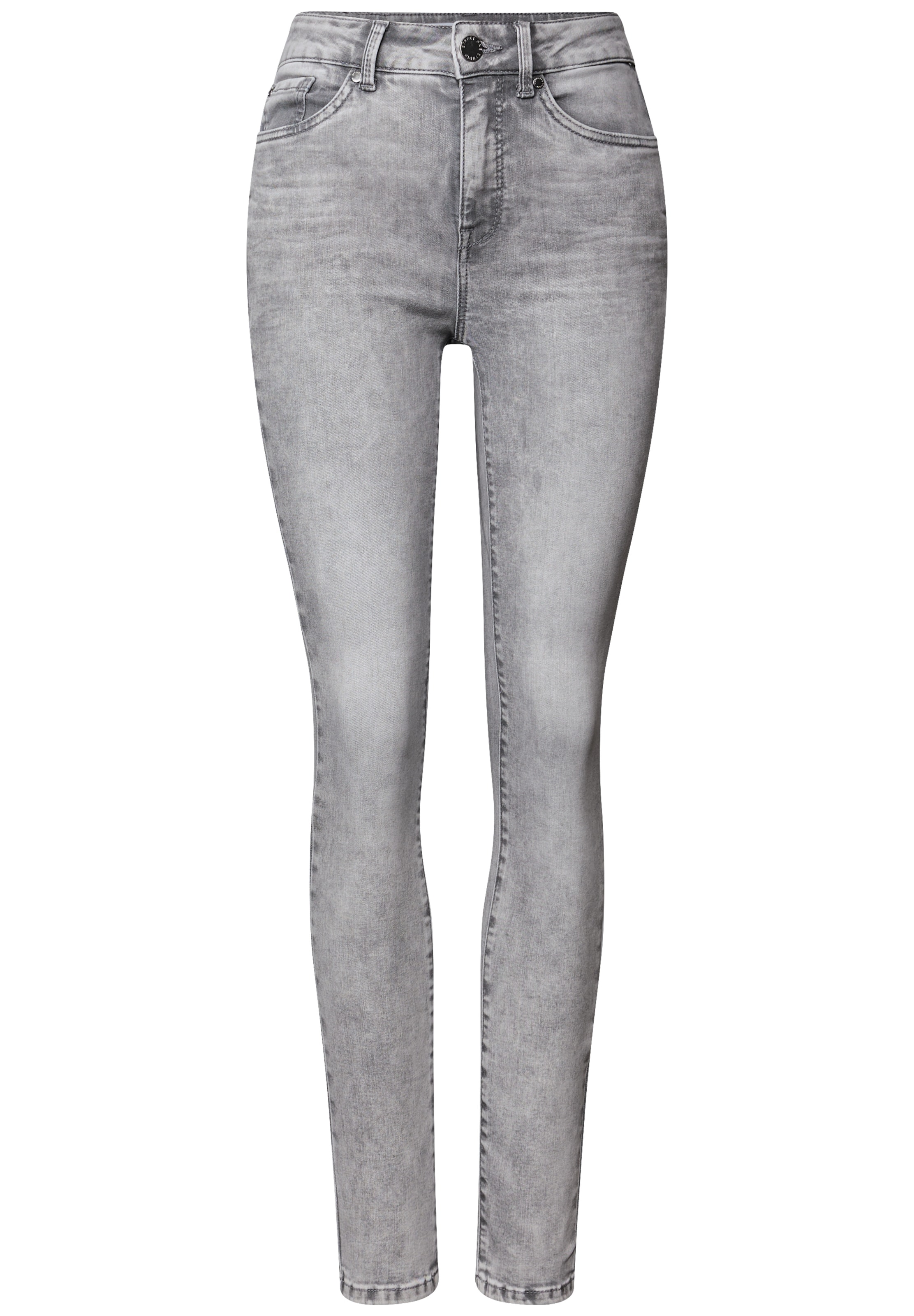 Street One Studio Skinny Jeans in Grau: Vorderseite