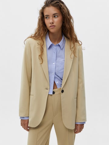 Pull&Bear Blazers in Beige: voorkant