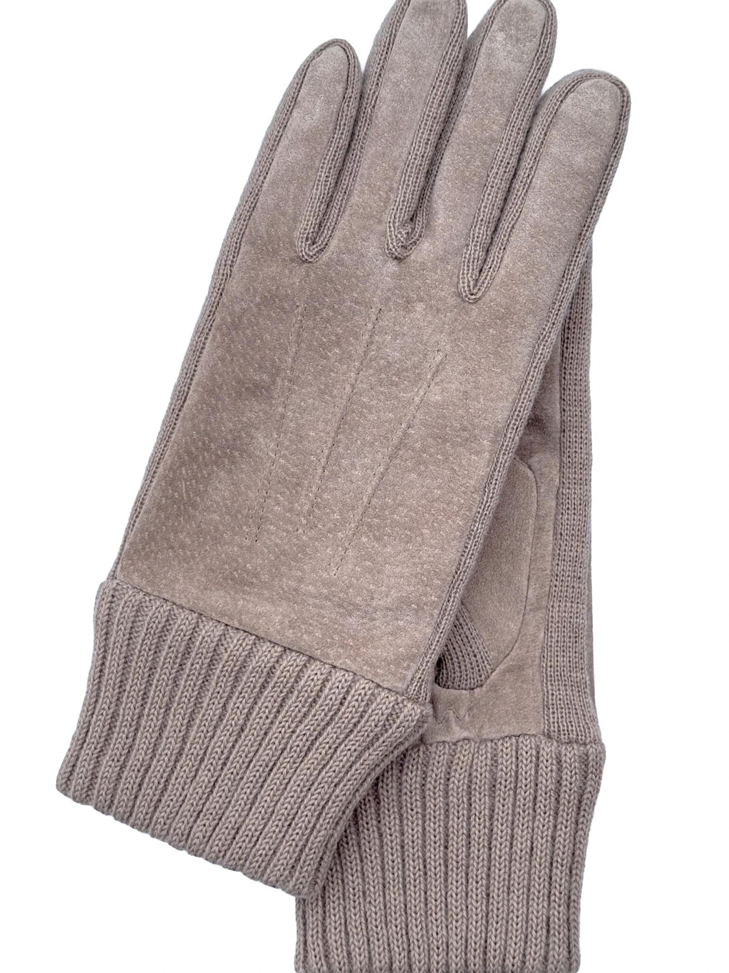 KESSLER Full Finger Gloves in Grey: front