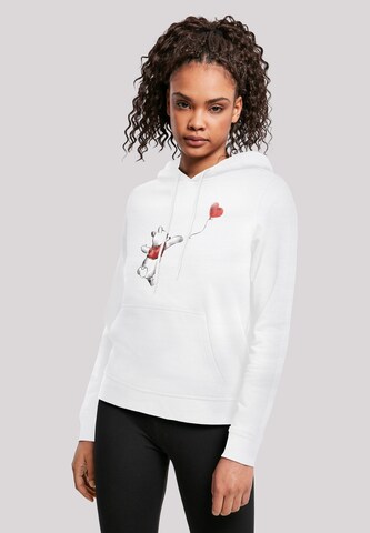 F4NT4STIC Sweatshirt 'Winnie The Pooh Winnie & Balloon' in Wit: voorkant