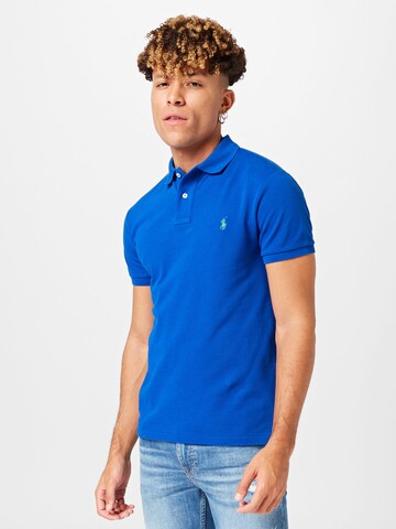 Polo Ralph Lauren Klasický střih Tričko – modrá: přední strana