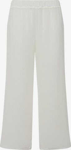 Ulla Popken Wide leg Broek in Wit: voorkant