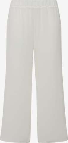 Ulla Popken Wide leg Pants in White: front