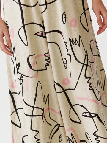Wide leg Pantaloni 'OKLIMA 2' de la TATUUM pe bej