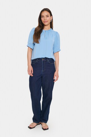 SAINT TROPEZ Bluse 'SZBriana' i blå