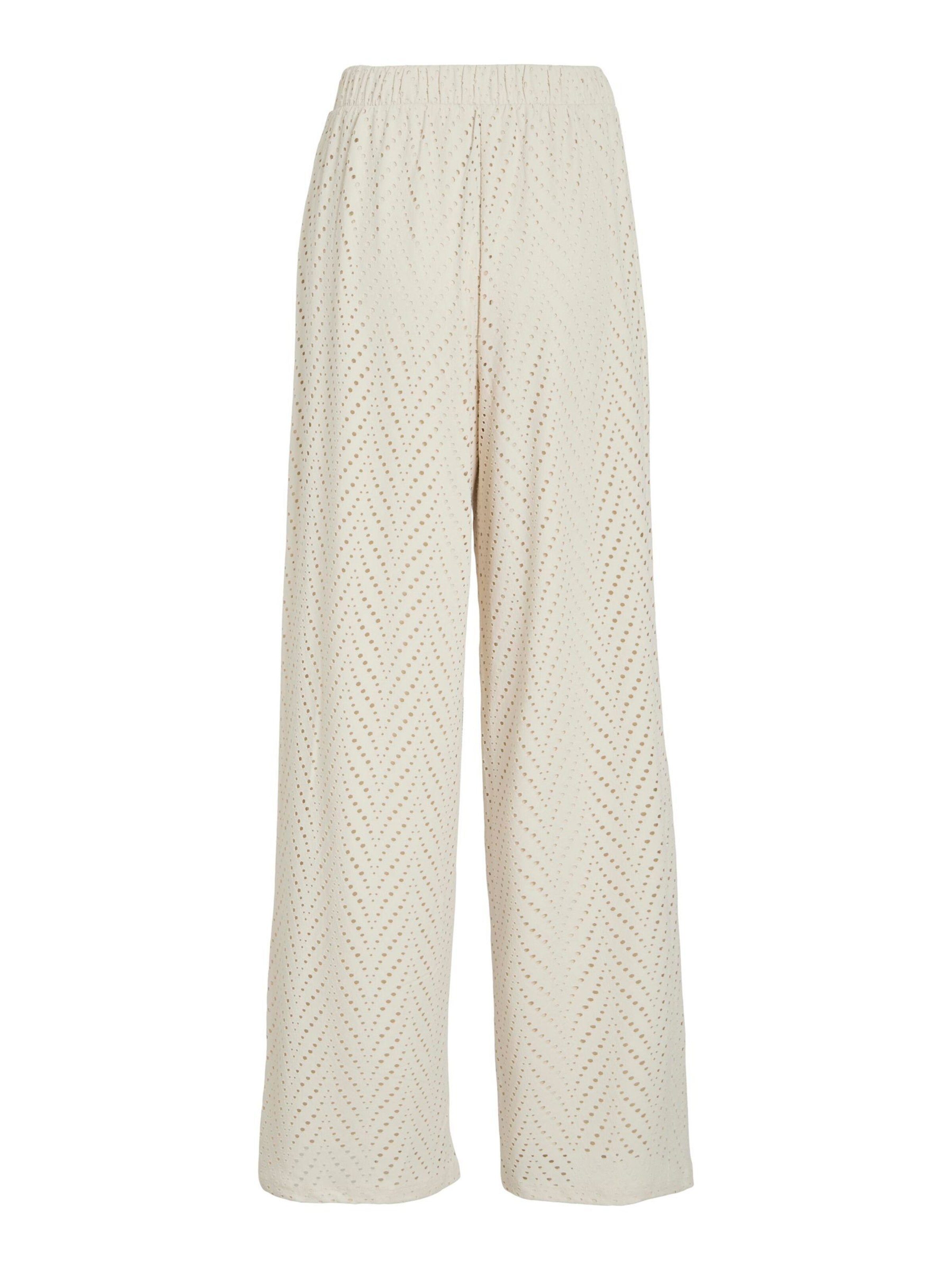 VILA - Pierna ancha Pantalón 'VIDelaia' en beige