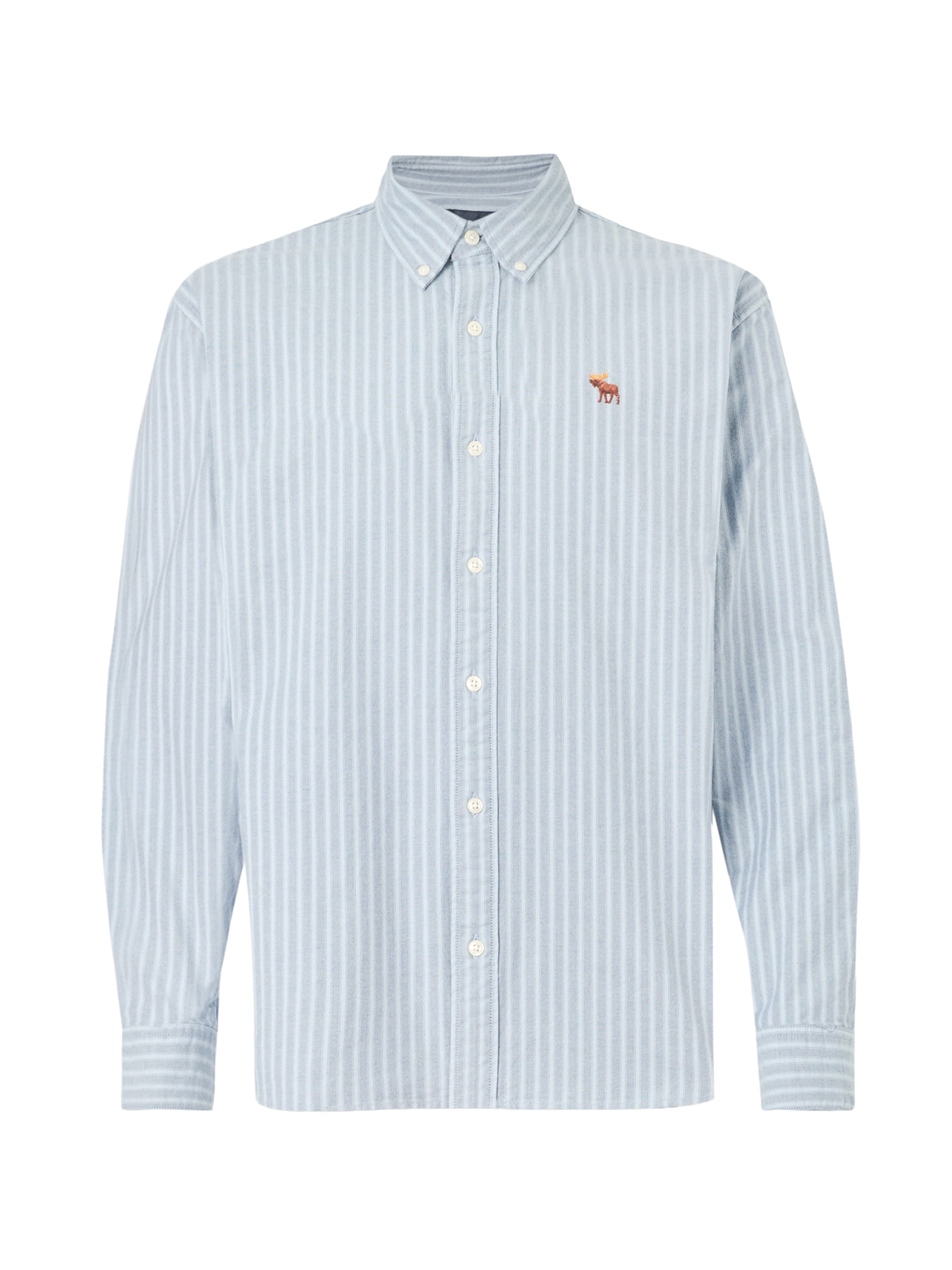 Abercrombie & Fitch Comfort Fit Skjorta i blå: framsida