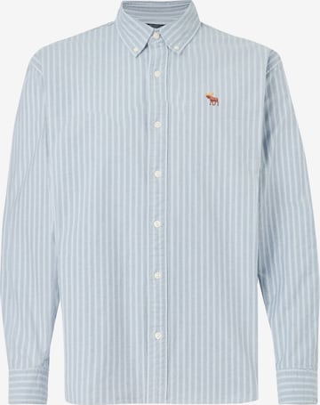 Abercrombie & Fitch Comfort Fit Skjorta i blå: framsida