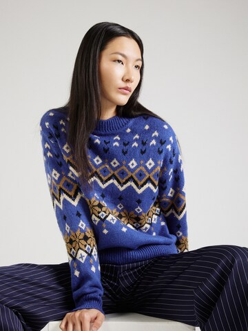 SAINT TROPEZ Pullover 'Airi' in Blau: predná strana