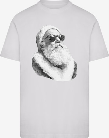 Maglietta 'Cool Santa' di Mister Tee in bianco: frontale