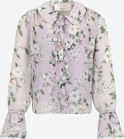 GUIDO MARIA KRETSCHMER FOR BRIDGERTON Bluza 'Kate' u tamno zelena / sivkasto ljubičasta (mauve) / rosé / bijela, Pregled proizvoda