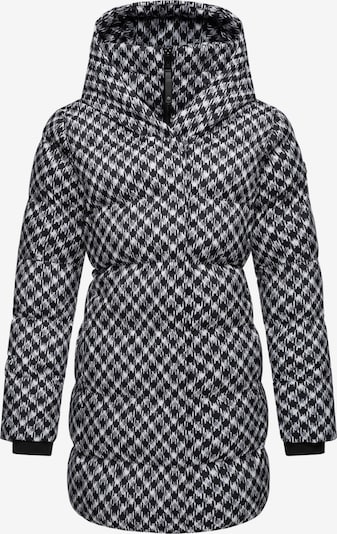 Ragwear Pitkä talvitakki 'Niara' koossa XS värissä harmaa / musta / valkoinen, Tuotenäkymä