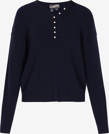 Pull-over DreiMaster Vintage en bleu : devant