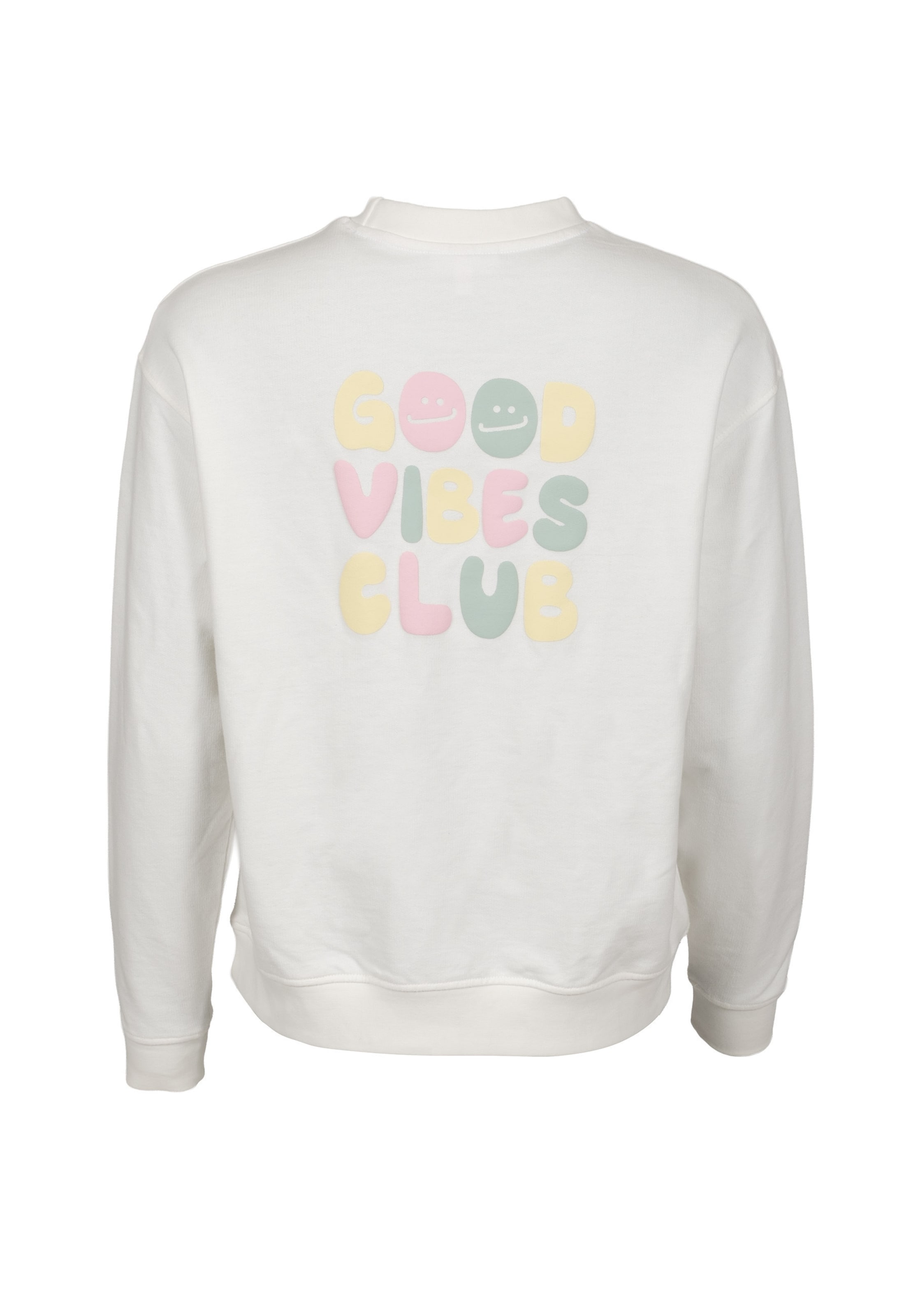 Felpa 'Big Vibes' di Kleinigkeit in bianco