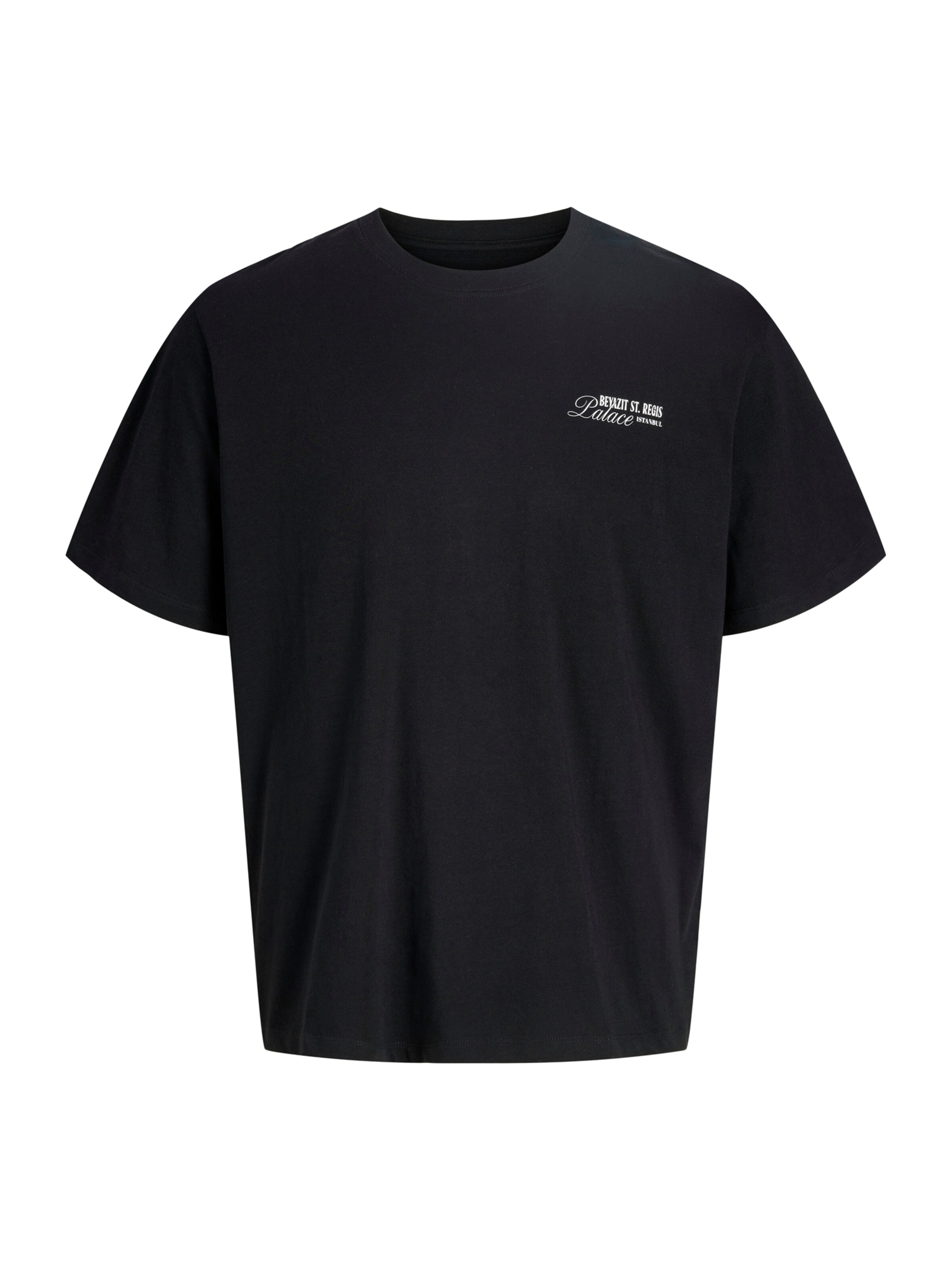 T-Shirt 'JORPARADISE ISLAND' JACK & JONES en noir : devant