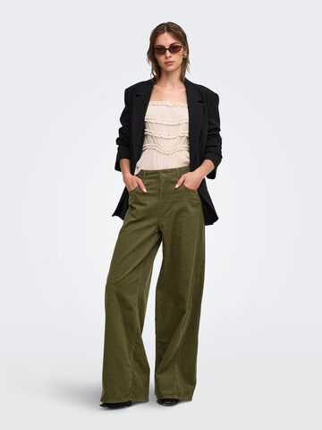 ONLY - Pierna ancha Pantalón 'NESSA' en verde