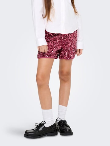 ONLY GIRLS - regular Pantalón 'KOGConfidence' en rosa: frente