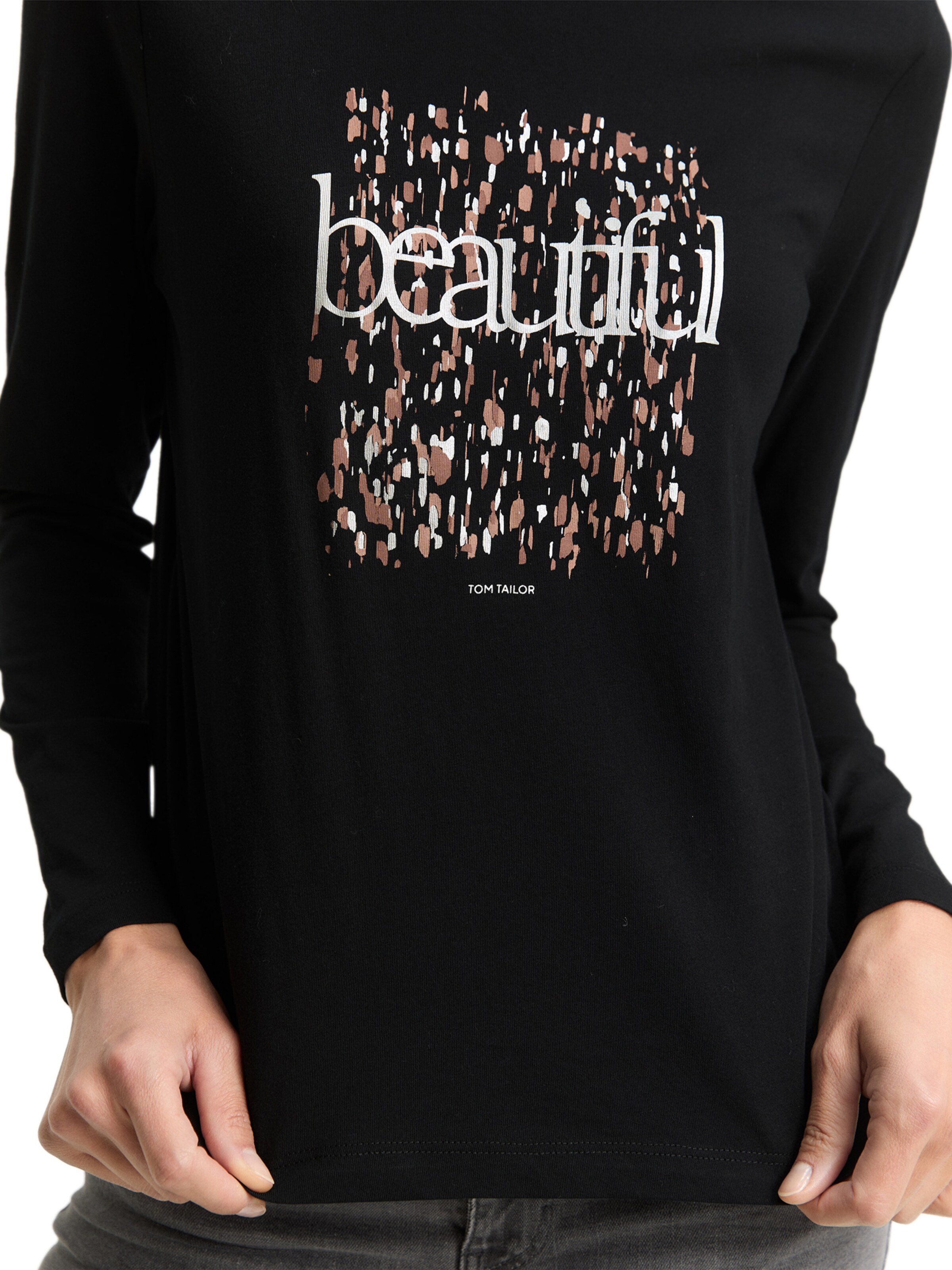 TOM TAILOR - Camisa em preto