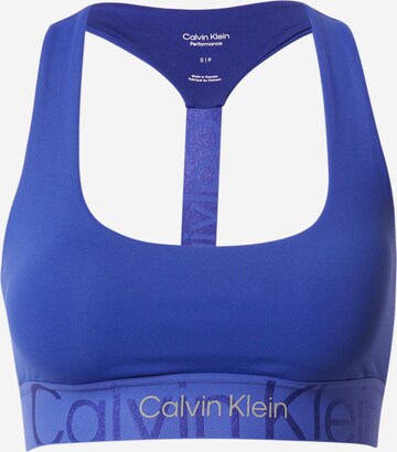 Soutien-gorge Calvin Klein Sport en bleu : devant