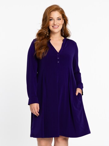 YOEK Jurk in Lila: voorkant
