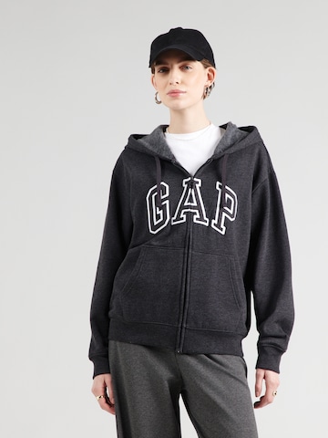 GAP Ζακέτα φούτερ 'HERITAGE' σε γκρι: μπροστά