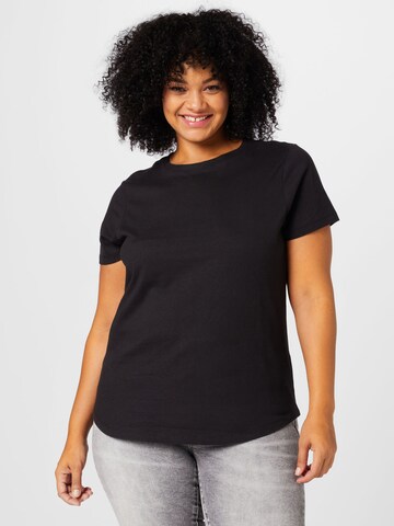 Cotton On Curve T-Shirt in Schwarz: predná strana