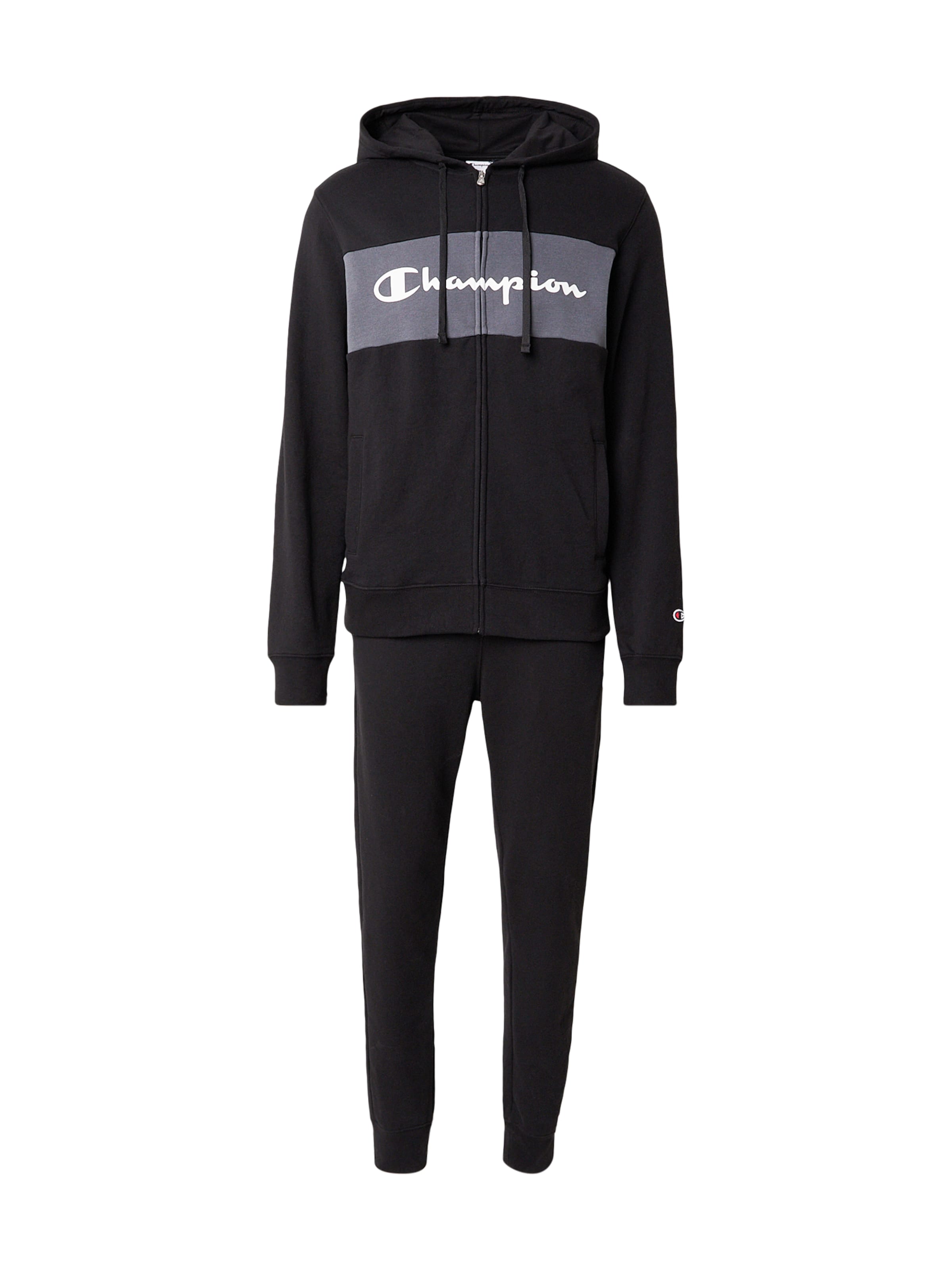 Champion Authentic Athletic Apparel - Fato de jogging em preto: frente