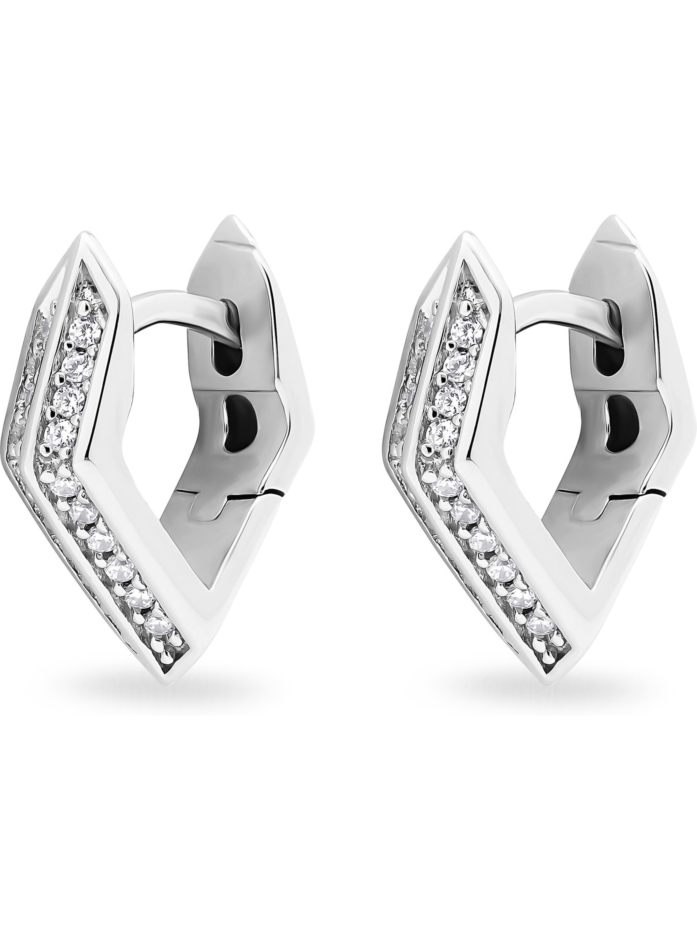 JETTE Ohrringe in Silber: Vorderseite