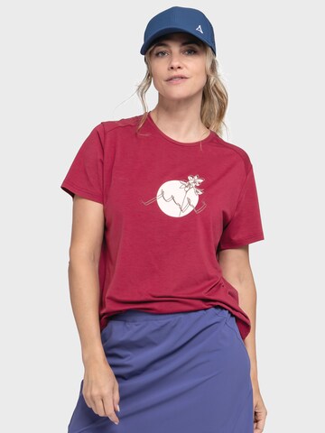 Schöffel Performance shirt 'Haberspitz' in Red: front