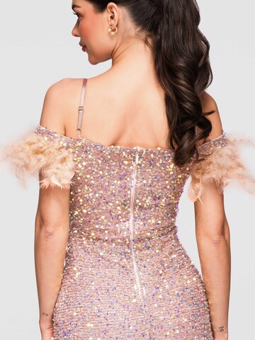 Robe de soirée Ombre en beige