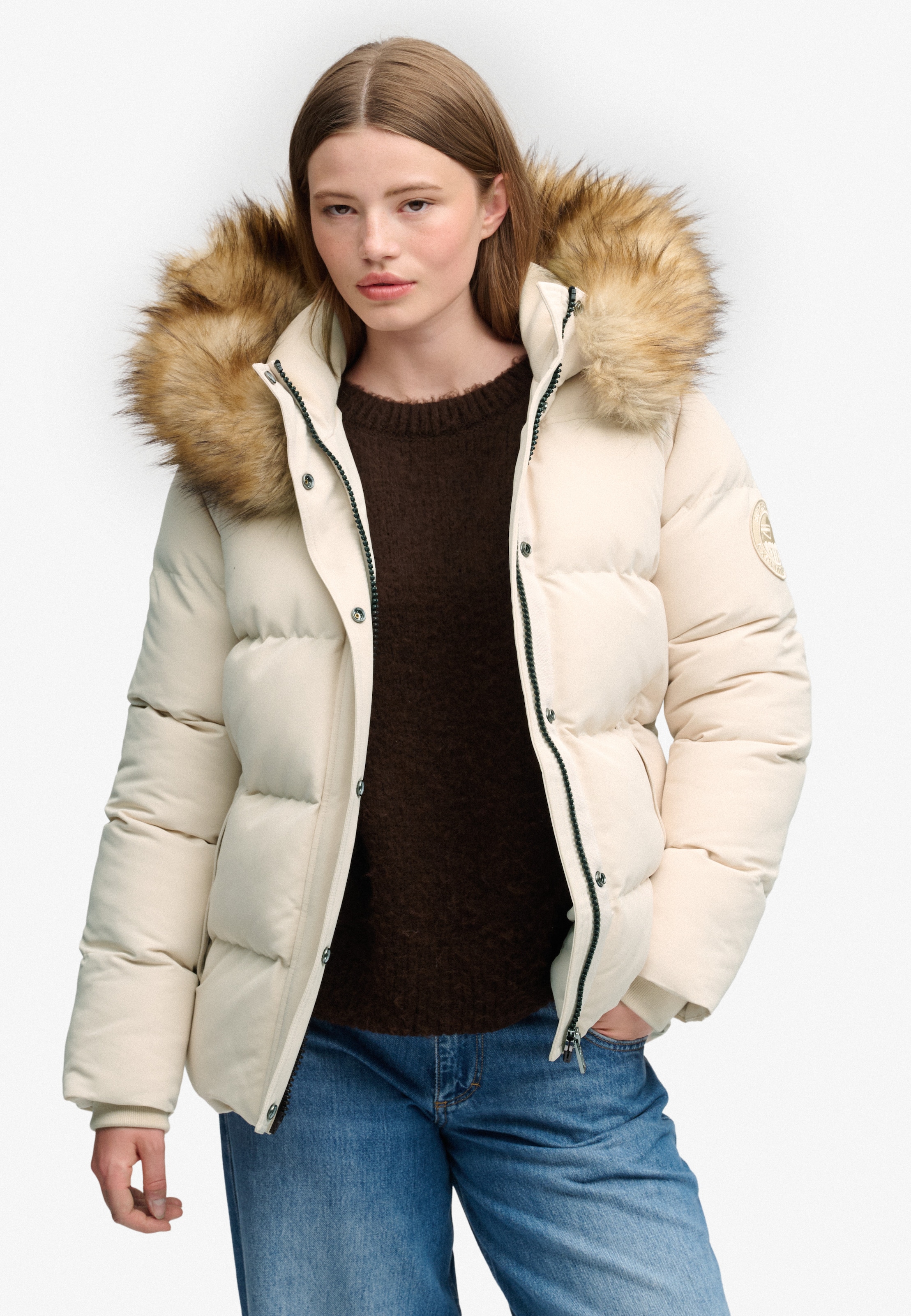 Superdry & Co Vinterjakke 'Everest' i hvid: forside