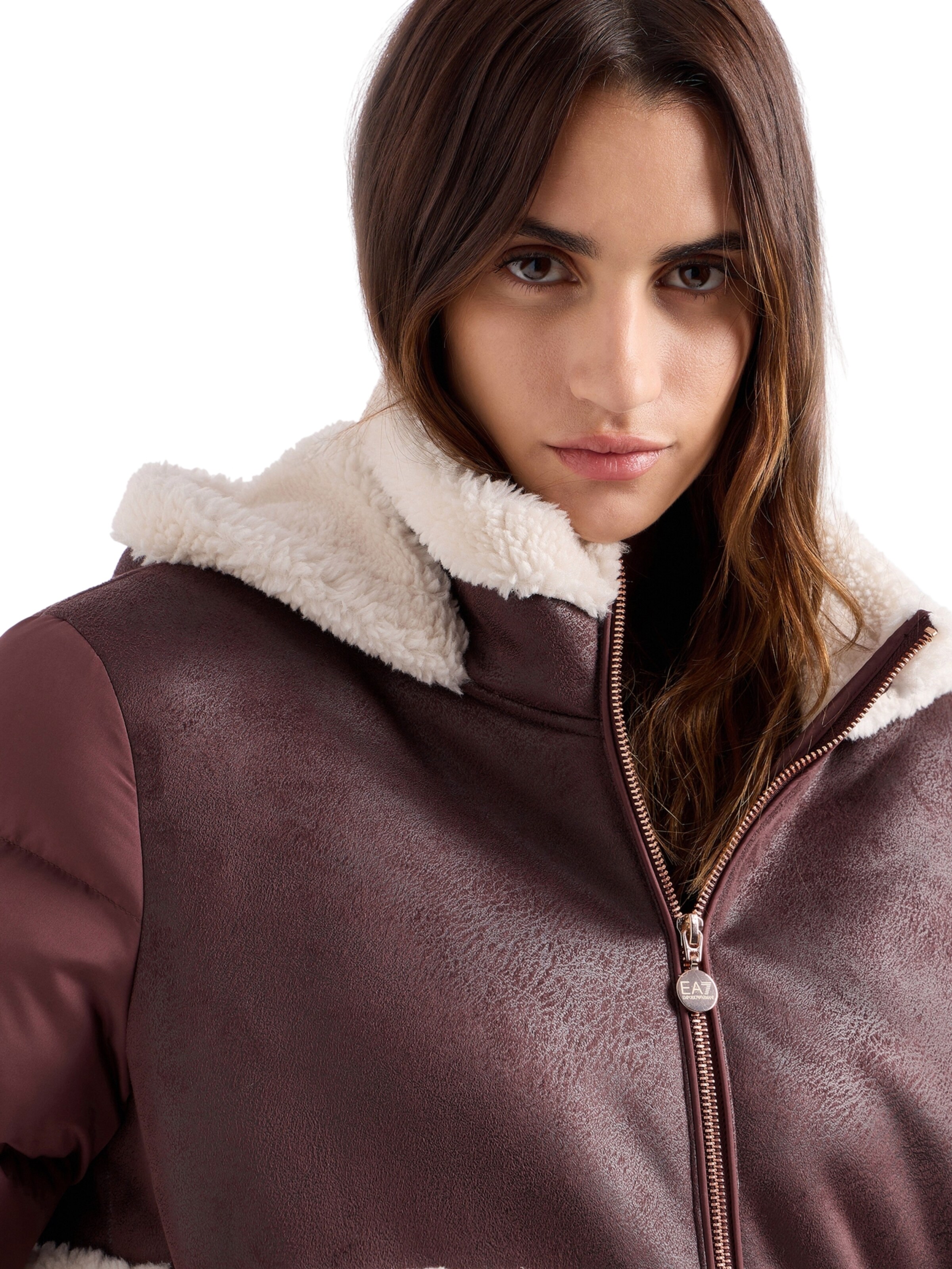 EA7 Emporio Armani Winter jacket in Brown