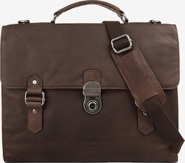 BODENSCHATZ Briefcase in Brown: front