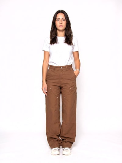 Carhartt WIP Jeans 'W' JUNE DOUBLE KNEE PANT WIP H BROWN RINSED' in 24 in Brown, Item view