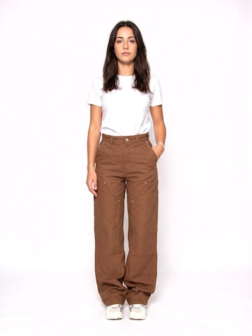Carhartt WIP Luźne Jeansy 'JUNE' w kolorze brązowy