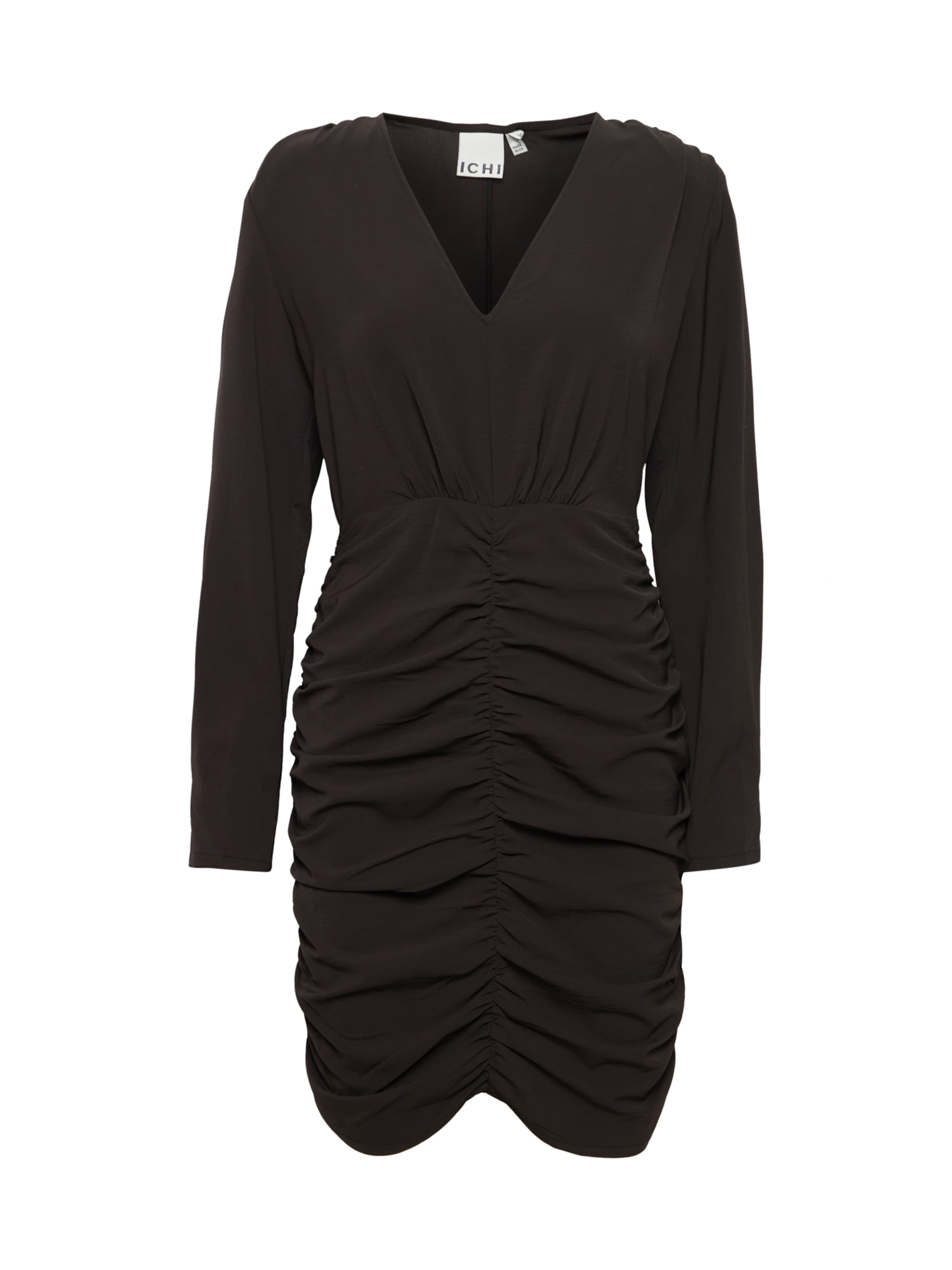 ICHI Šaty 'LEANE' - Čierna: predná strana