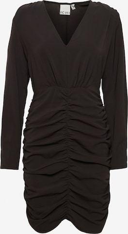 Robe 'LEANE' ICHI en noir : devant